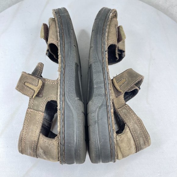 NOAT Mens Martin 45 US 11.5/12 Suede Adjustable Velcro Strap Orthotic Sandals - Picture 9 of 10